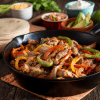 Instant Pot Chicken Fajitas: A colorful dish with tender chicken, vibrant peppers, and onions, perfect for a Tex-Mex feast at home.