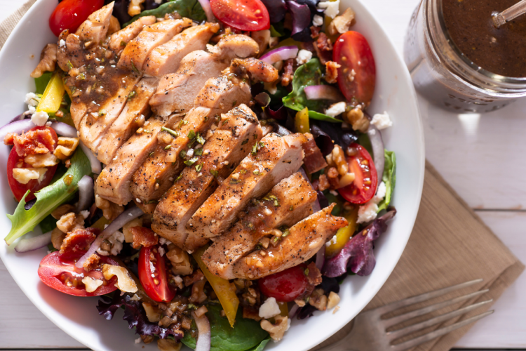A vibrant and delicious Instant Pot Chicken Salad, featuring tender chicken, crisp veggies, and a flavorful dressing. A hassle-free, tasty lunch option ready in no time.