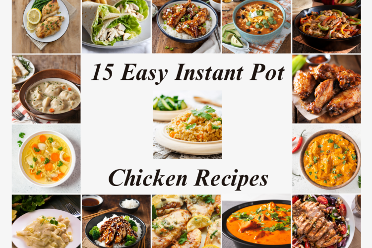 Chef Ethan's 15 easy Instant Pot chicken recipes – a flavor fiesta awaits! From Tikka Masala to BBQ Wings, each dish promises simplicity with a side of deliciousness.