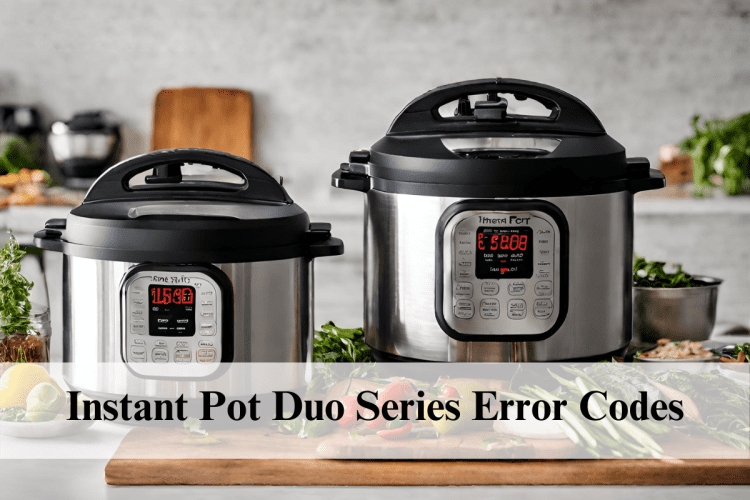 Instant Pot Duo Series Error Codes guide - Visual representation of control panel for quick troubleshooting.