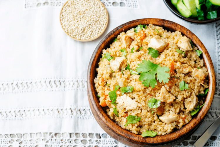 Instant Pot Quinoa Chicken Fried Rice – Gluten-free perfection in a bowl. Quick, flavorful, and oh-so-delicious!